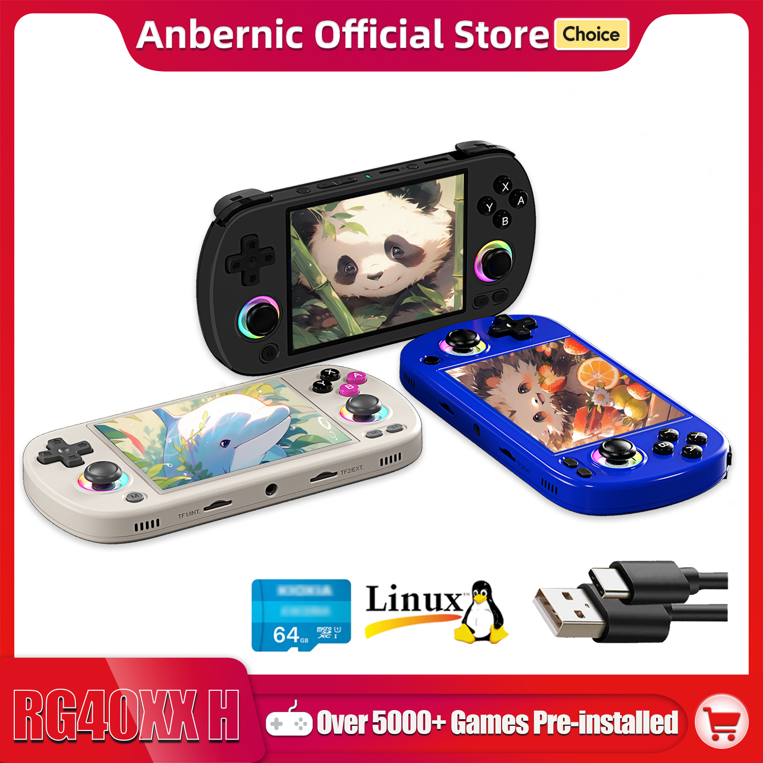 ANBERNIC RG40XX H Handheld Gam - огляд і ціна Gaming Console Old
