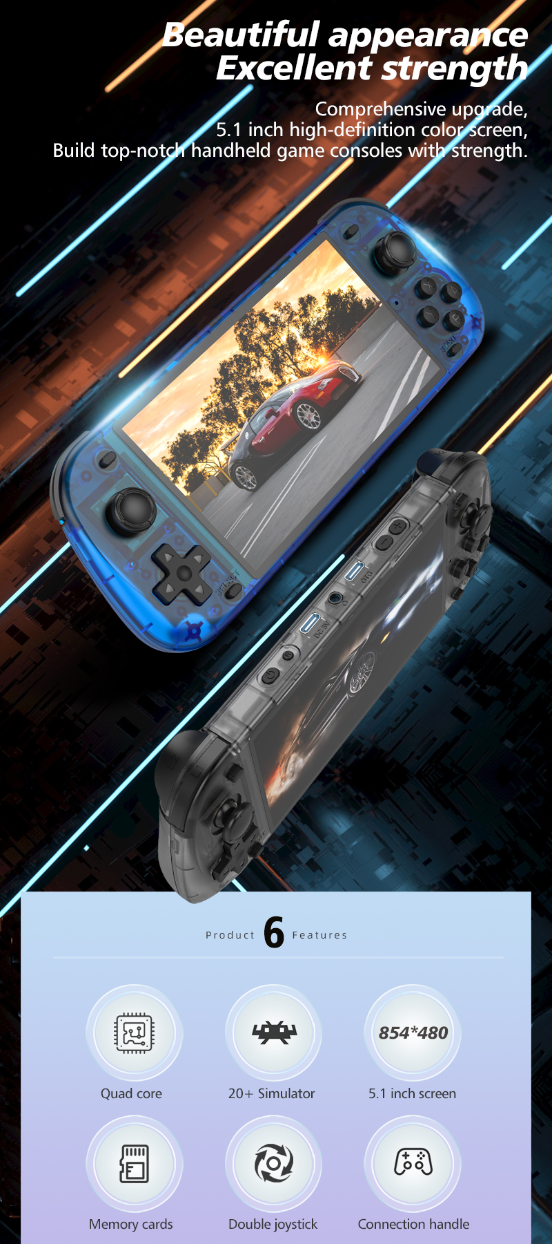 R50S Retro Handheld Games Cons - огляд і ціна Gaming Console Online