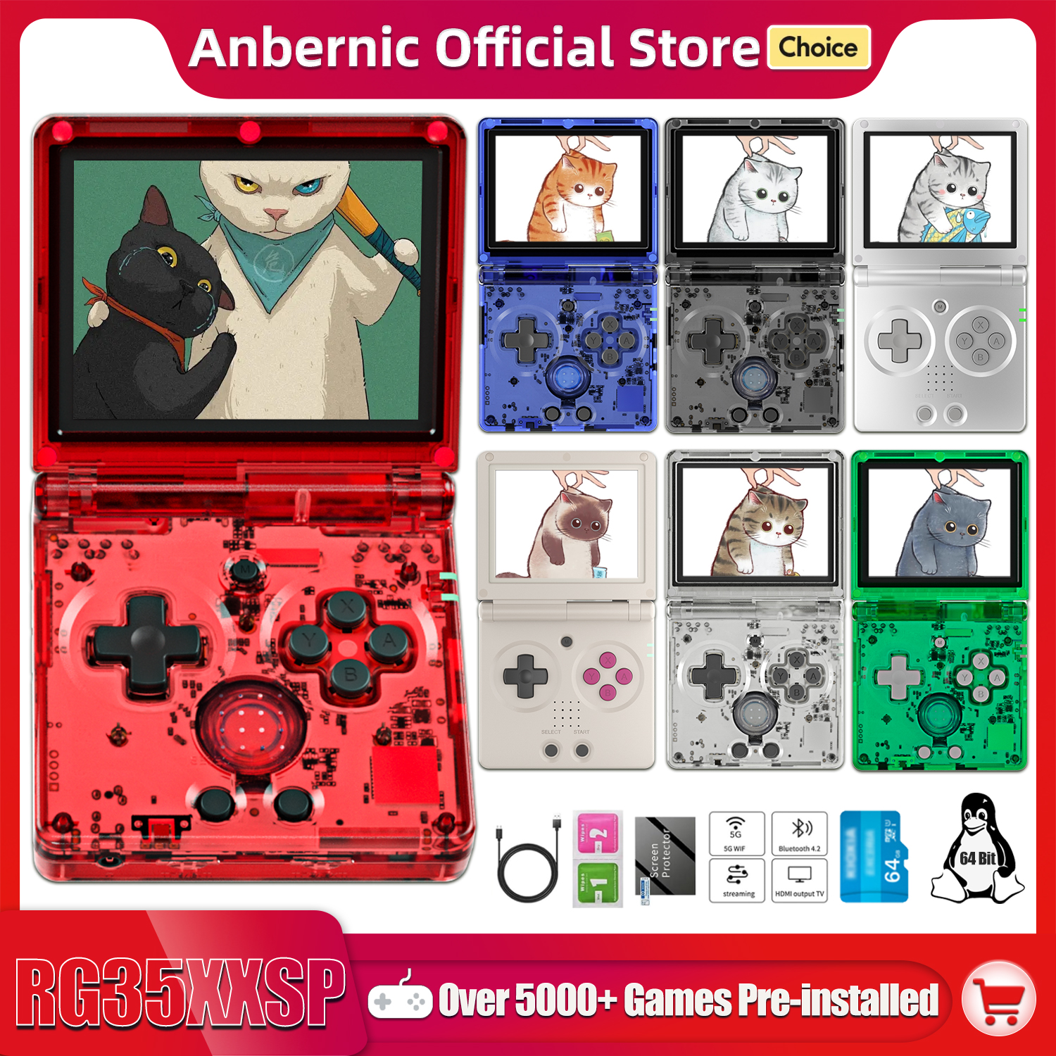 NEW RG35XXSP Flip Handheld Gam - огляд і ціна Gaming Console Online