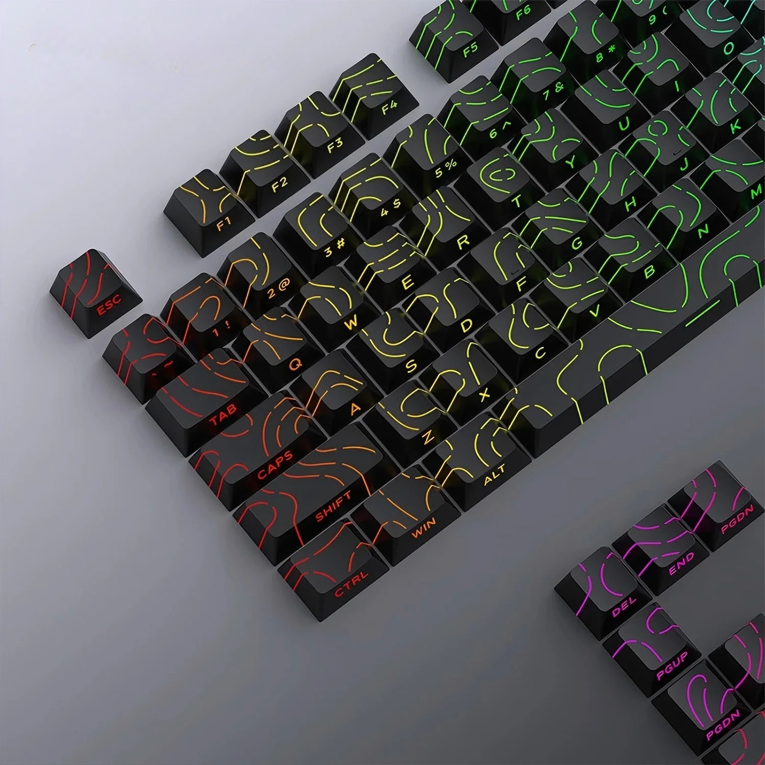 New Topographic Keycaps 4.0 Ve - огляд і ціна Gaming Console Letters