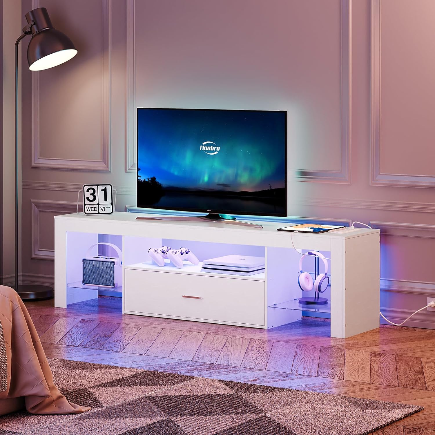 LED TV Stand with Power Outlet - огляд і ціна Gaming Console Images