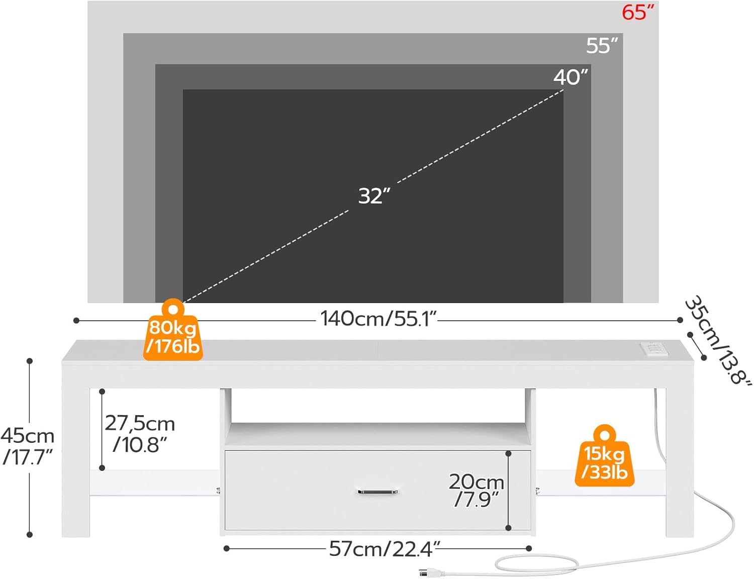 LED TV Stand with Power Outlet - огляд і ціна Gaming Console Images