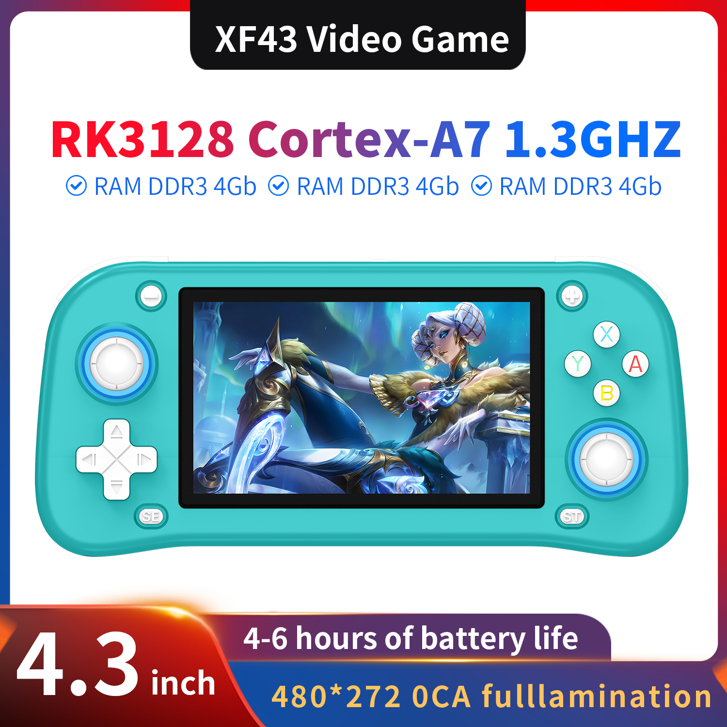 AISLPC XF43 4.3 inch Retro Han - огляд і ціна Gaming Console For 7 Year Old