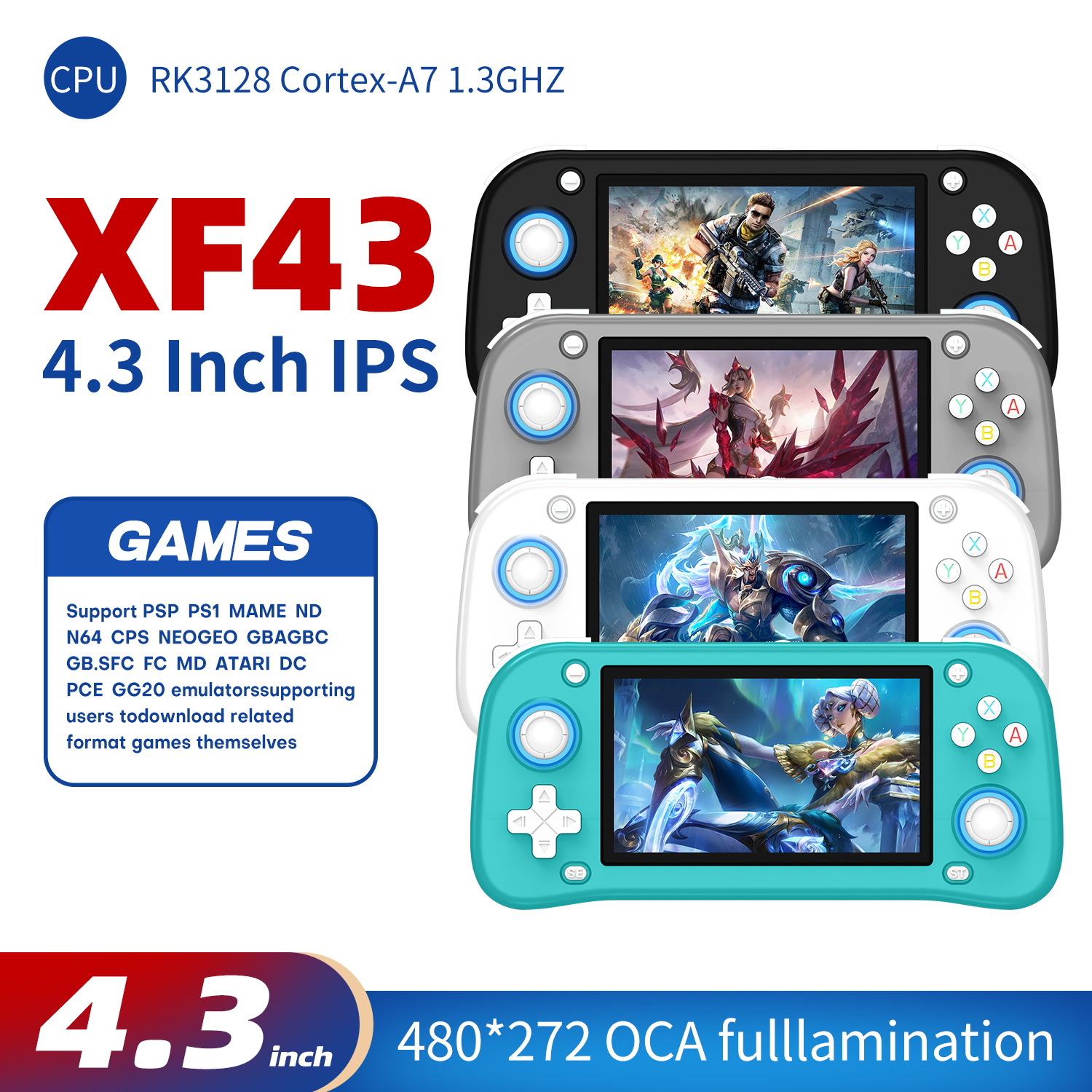 AISLPC XF43 4.3 inch Retro Han - огляд і ціна Gaming Console For 7 Year Old